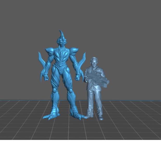 Battle Creature Collaboration Form - 32mm Scale Cyberpunk Mini  | Papsikels