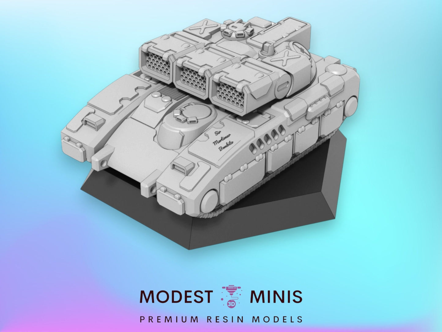 Demolish Easy MRM Tank | 1:265 | 6mm Battletech Scale | Mecha | Sir Mortimer