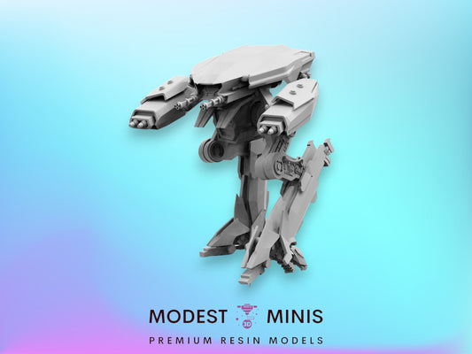 75mm Battlemech Series 12 A - 32mm Scale Miniature | RPG | Sci fi | Cyberpunk | Role Playing | Papsikel