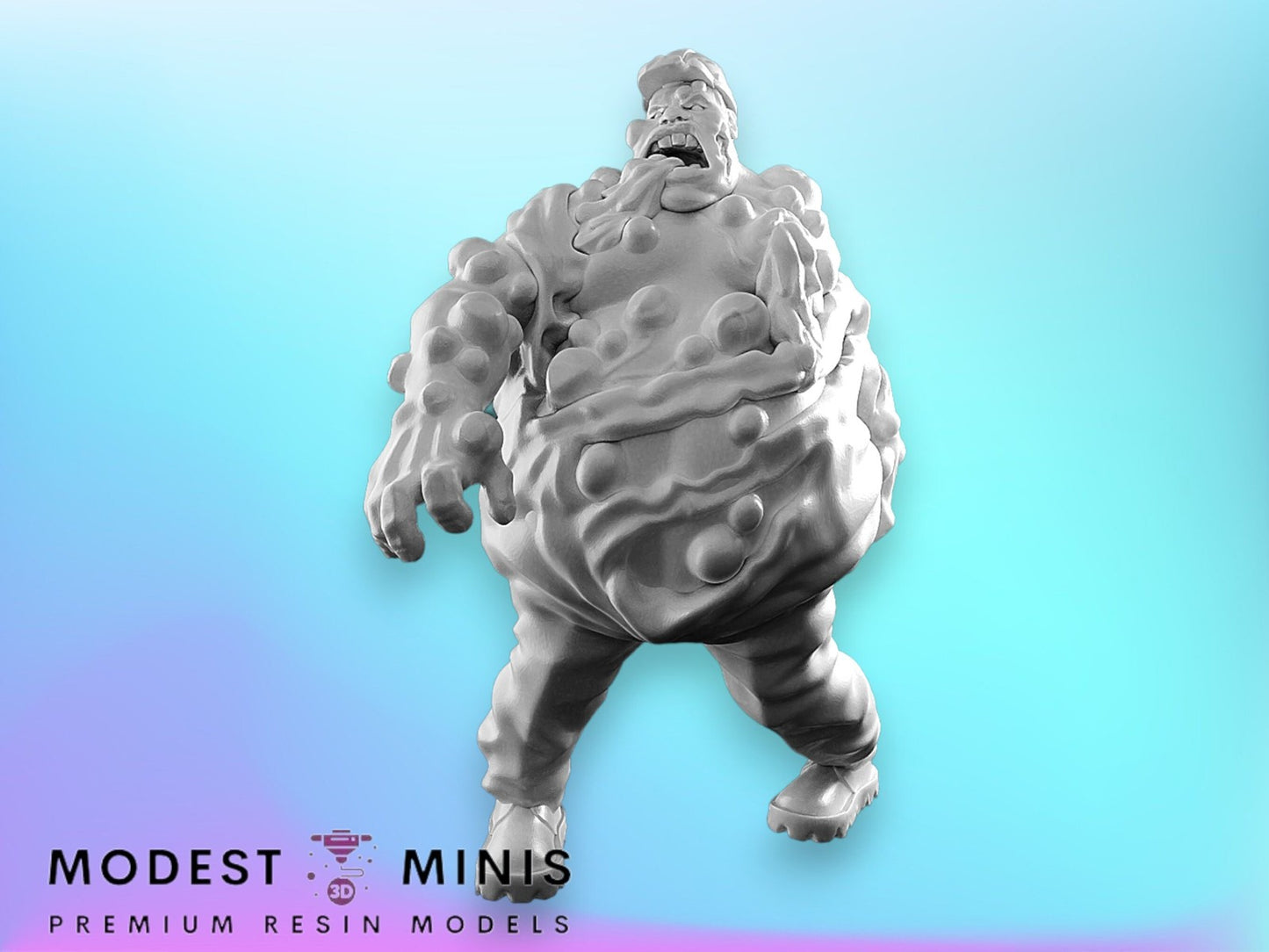 Zombie Toxic Fatty | 28mm - 100mm Scale Resin Mini | Zombicide | Vaultz