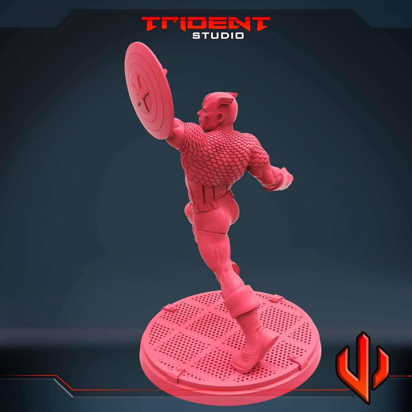 Stars and Stripes A - 40mm  Miniature | Crisis Protocol Proxy | Trident