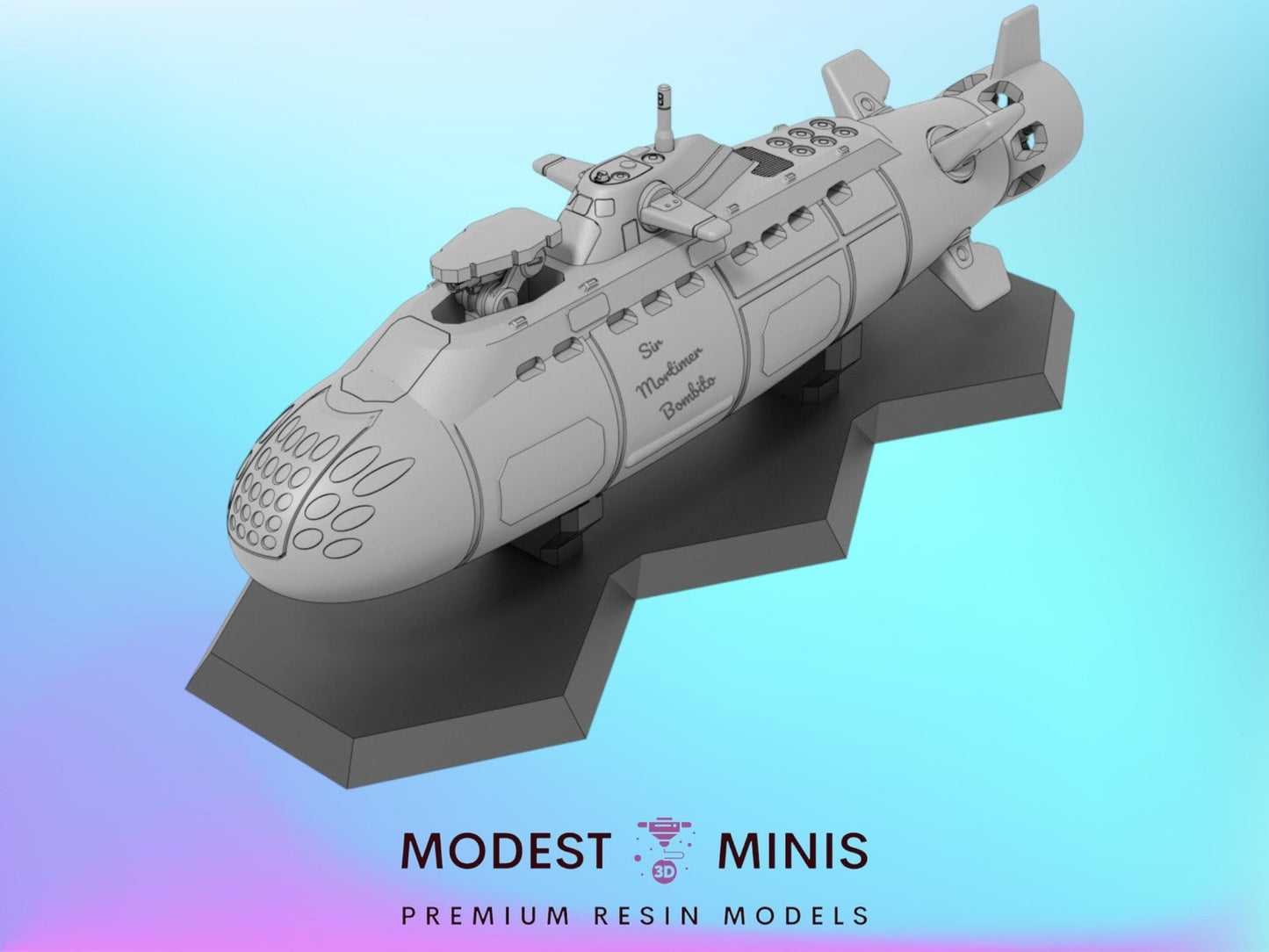 Submarine N | 1:265 | 285 | 6mm Battletech Scale | Sir Mortimer