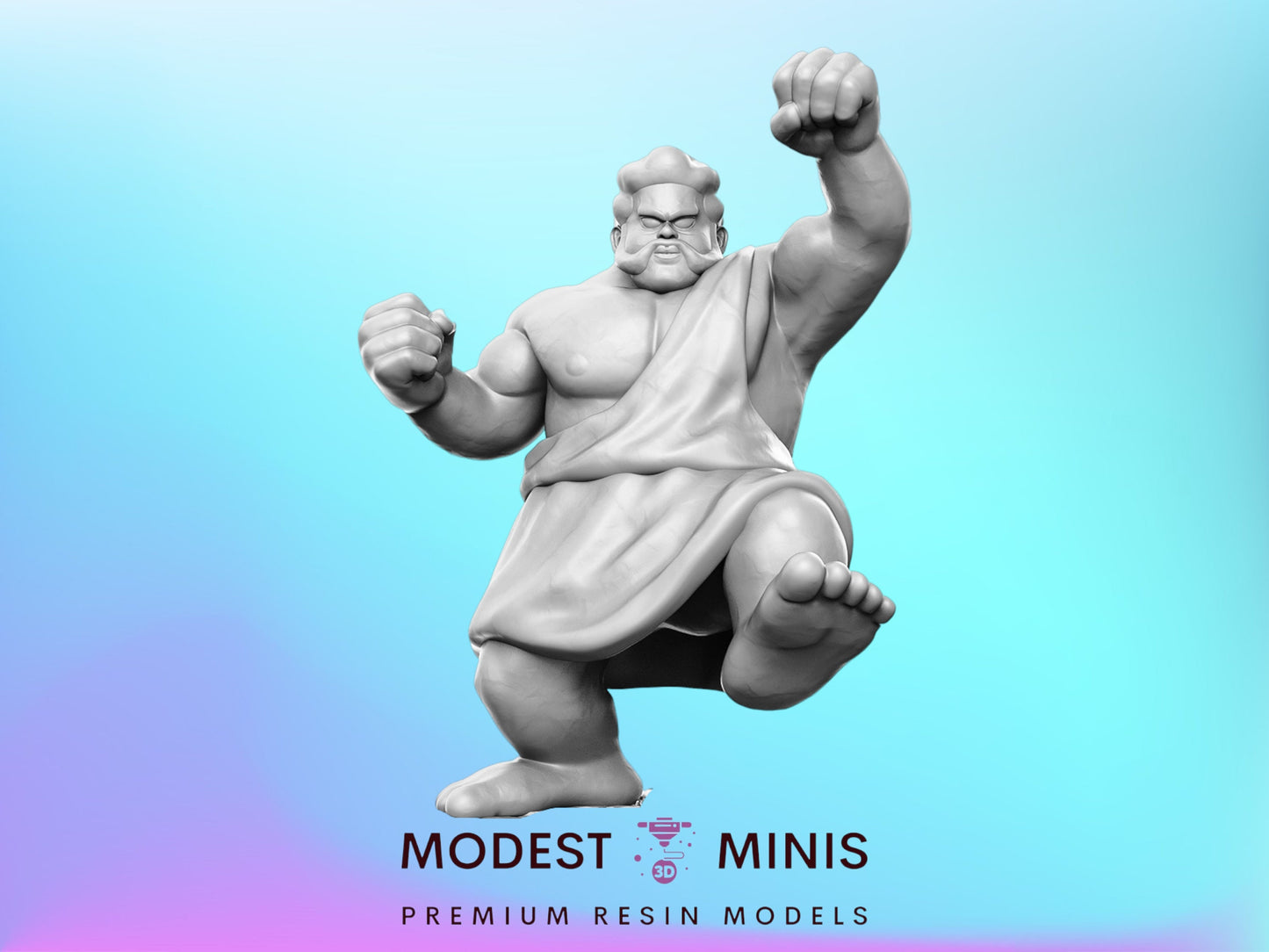 DQ StoneMan - 32mm Scale DnD Miniature | Dungeons and Dragons | Classic JRPG Mini - RN Estudio