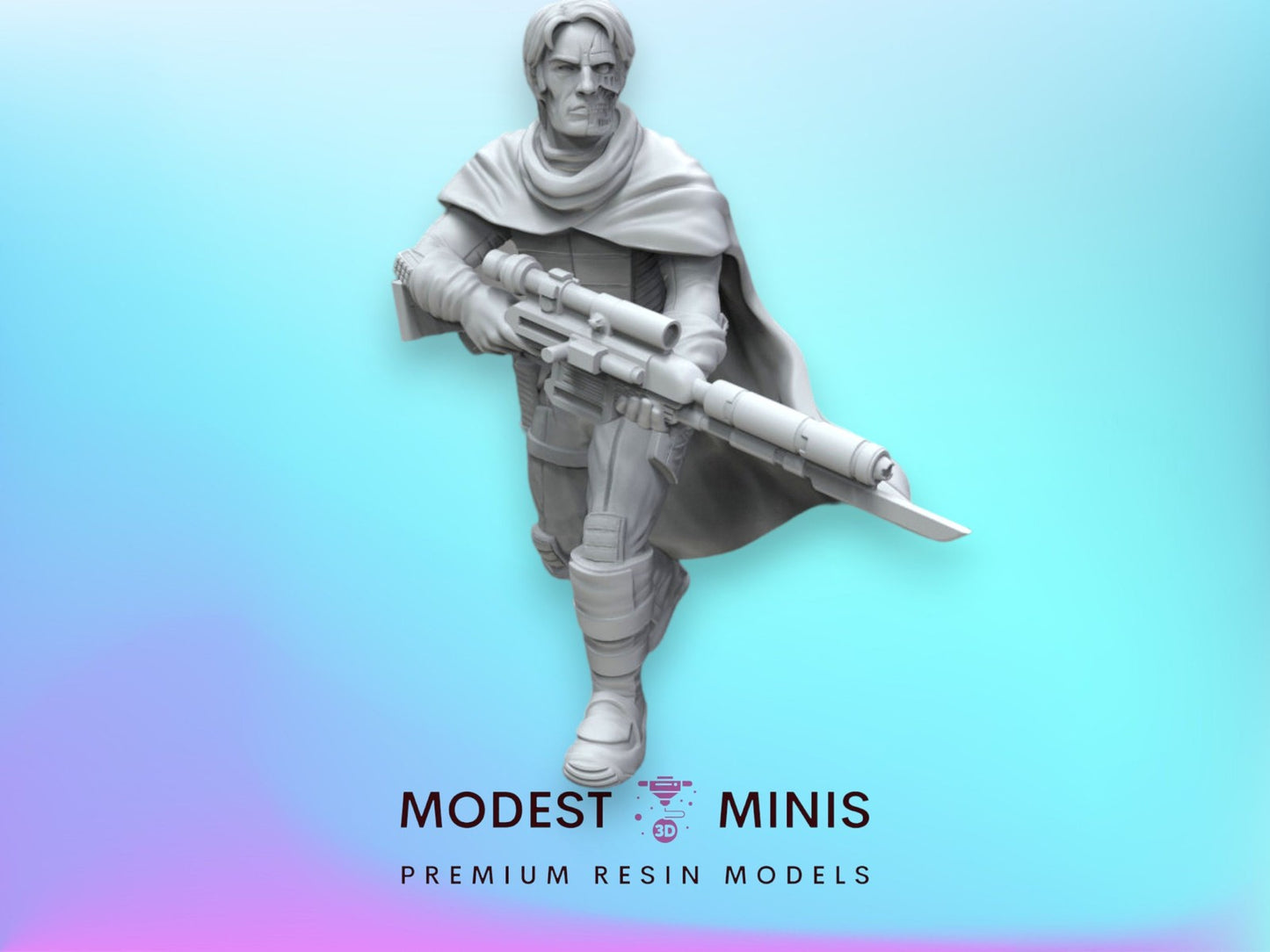 Two Face Bounty Hunter - 28mm - 40mm Scale | Star Wars Legion Mini