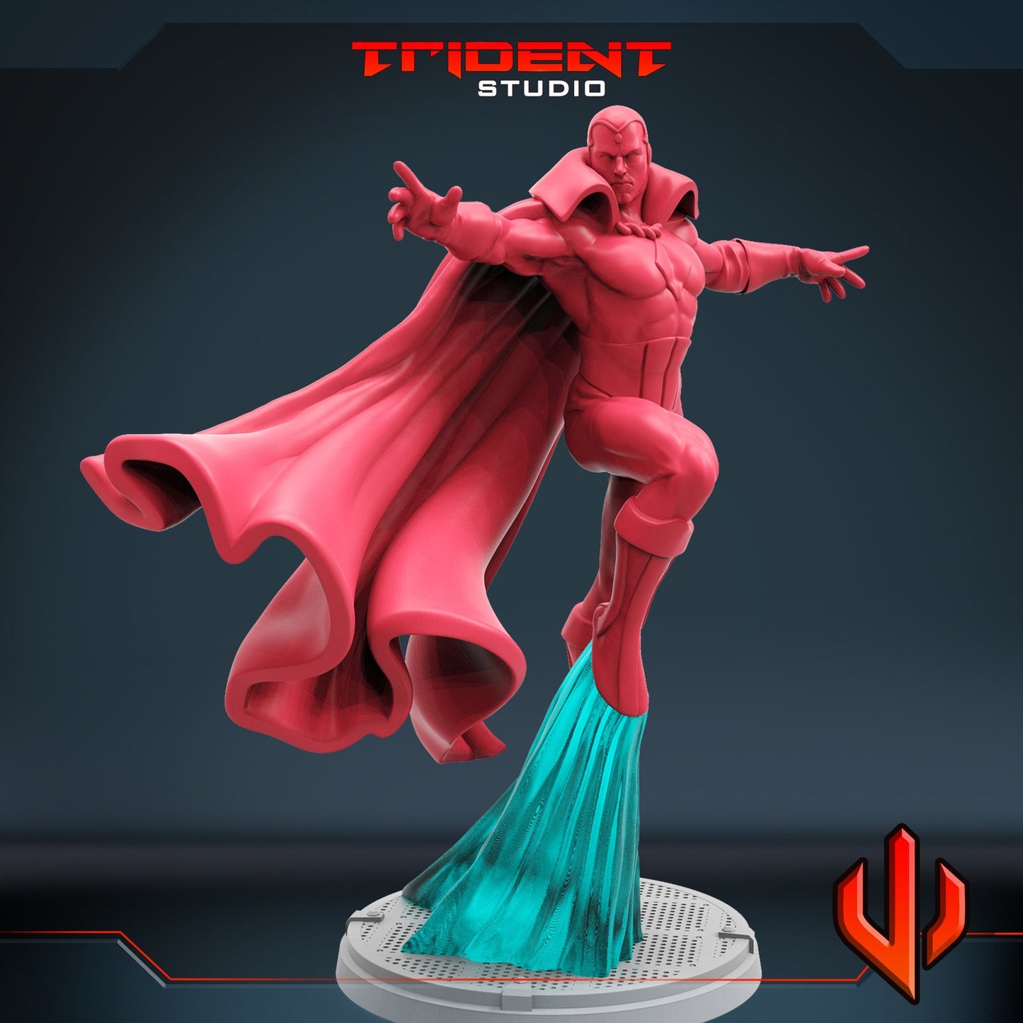 Synthezoid V Vision- 40mm  Miniature | Crisis Protocol Proxy | Trident