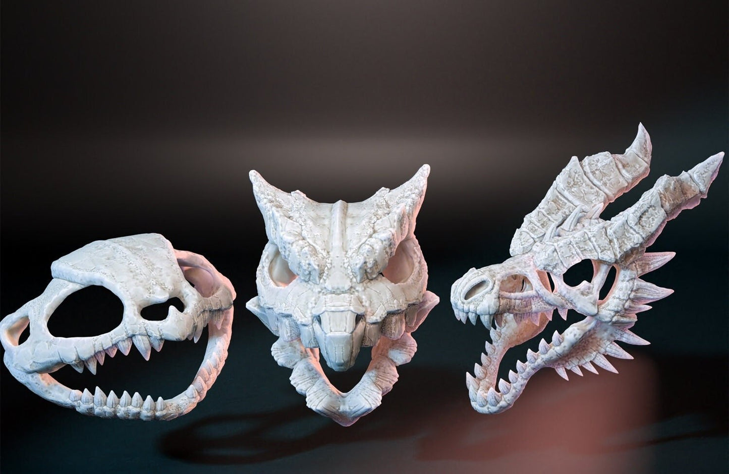 Kaijumon Starter Skulls - Resin Miniature | Pop Culture | Dungeons and Dragons Mini | Sci Fi | Fantasy Mini