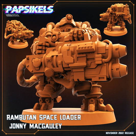 Space Dwarf Jonny McGauley - Resin 3D Print Alien Miniature | RPG | Sci fi | Cyberpunk | Role Playing | DnD | Papsikel