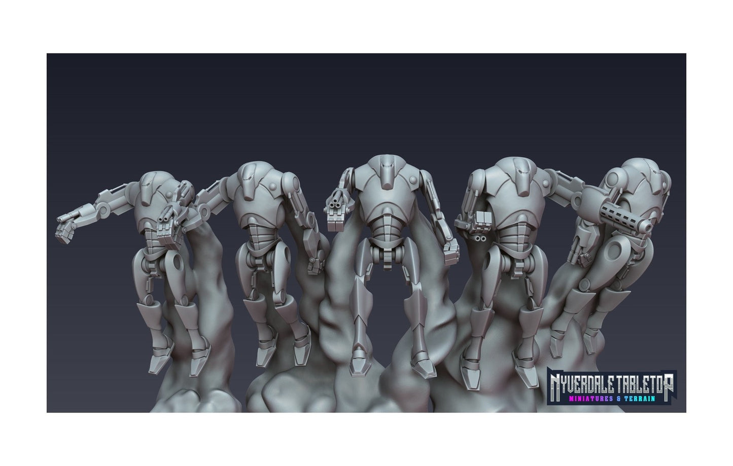 5pc Big Flying Clankers - 28mm - 40mm Scale | DnD | Star Wars Fan Art