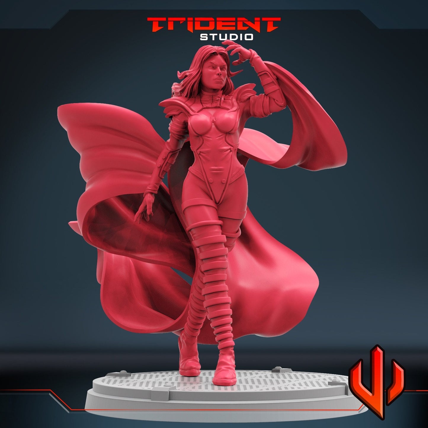Phoenix Frost White Queen- 40mm  Miniature | Crisis Protocol Proxy | Trident