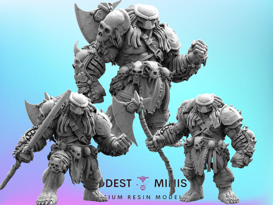 Predahulk Skull Hunter - Resin 3D Print Alien Miniature | RPG | Sci fi | Cyberpunk | Role Playing | DnD | Papsikel