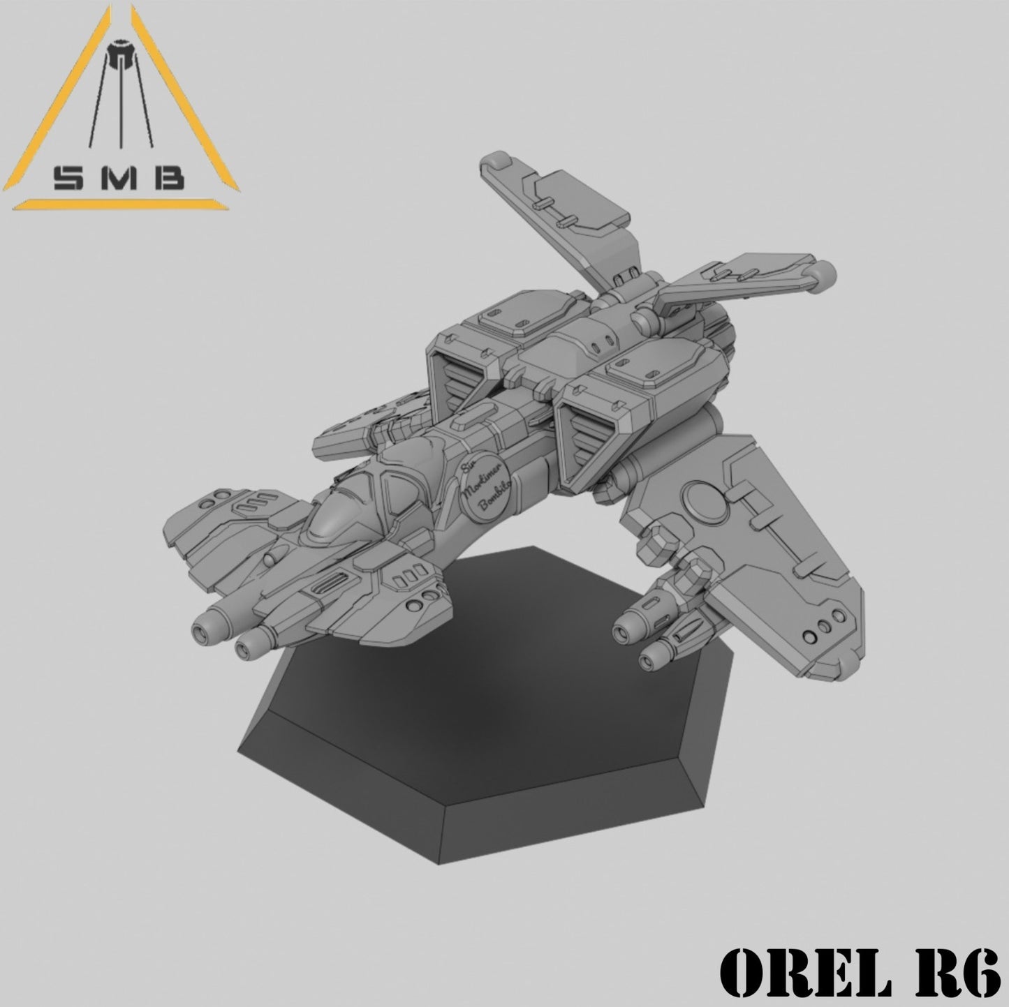 Orel R6 Plane | 1:265 | 6mm Battletech Scale | Mecha | Sir Mortimer