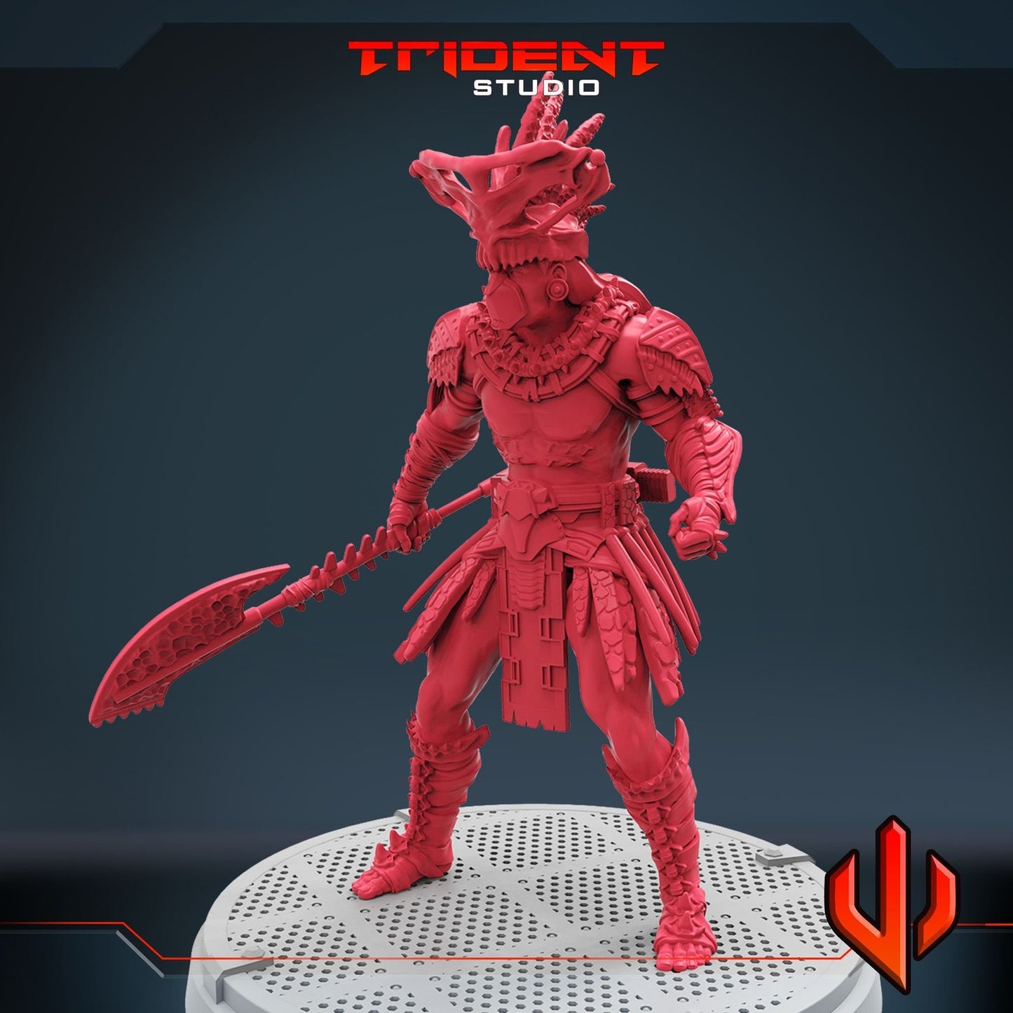 Water Warlord A - 40mm  Miniature | Crisis Protocol Proxy | Trident