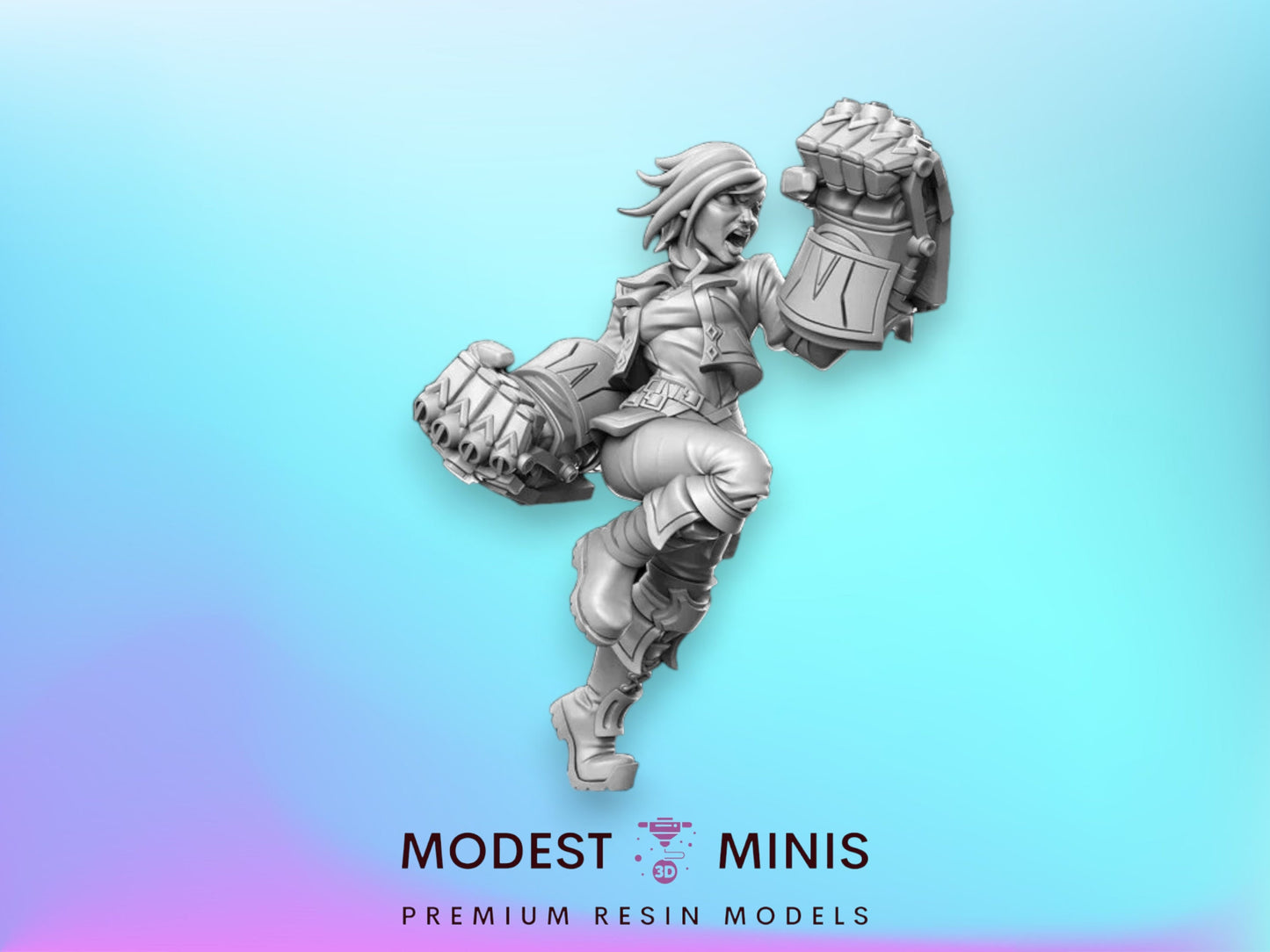 Legendary Big Fisted Hothead - 32mm Scale DnD Miniature | Dungeons and Dragons | JRPG Mini - RN Estudio