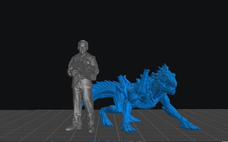 7pc Reptilelike Xeno Natural Predator Set - Resin 3D Print Alien Miniature | RPG | Sci fi | Cyberpunk | Role Playing | DnD | Papsikel