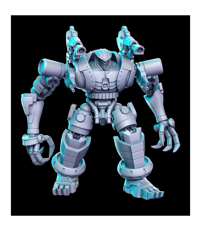 100mm Optional Joybot Boss - 32mm Scale DnD Miniature | Dungeons and Dragons | JRPG Mini - RN Estudio