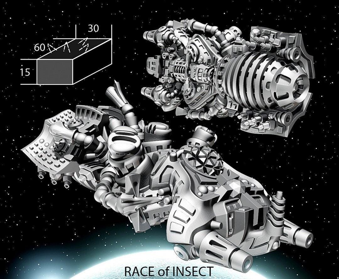 Insect Flagship - Twilight Imperium | Fleetscale | Starfinder | Billion Suns | Starmada | Firefly | Terra Conflict