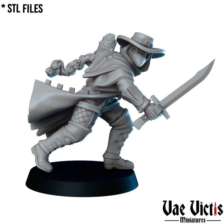 6pc Plague Set | 28mm - 75mm Scale | DnD Frostgrave Mini | Vae Victis Fantasy