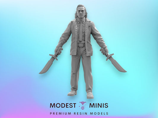 Suited Trickster - Loki 40mm  Miniature | Crisis Protocol Proxy | Trident