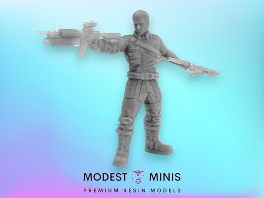 Winter Assasin B - 40mm  Miniature | Crisis Protocol Proxy | Trident