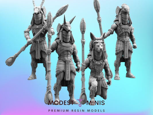 4pc Gul'Doran Entrance Guards - Resin 3D Print Alien Miniature | RPG | Sci fi | Cyberpunk | Role Playing | DnD | Papsikel Star Entrance