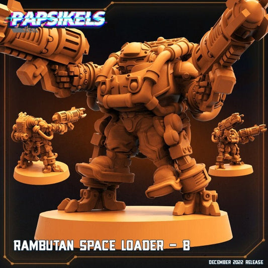 Space Dwarf Rambutan Space Loader B - Resin 3D Print Alien Miniature | RPG | Sci fi | Cyberpunk | Role Playing | DnD | Papsikel
