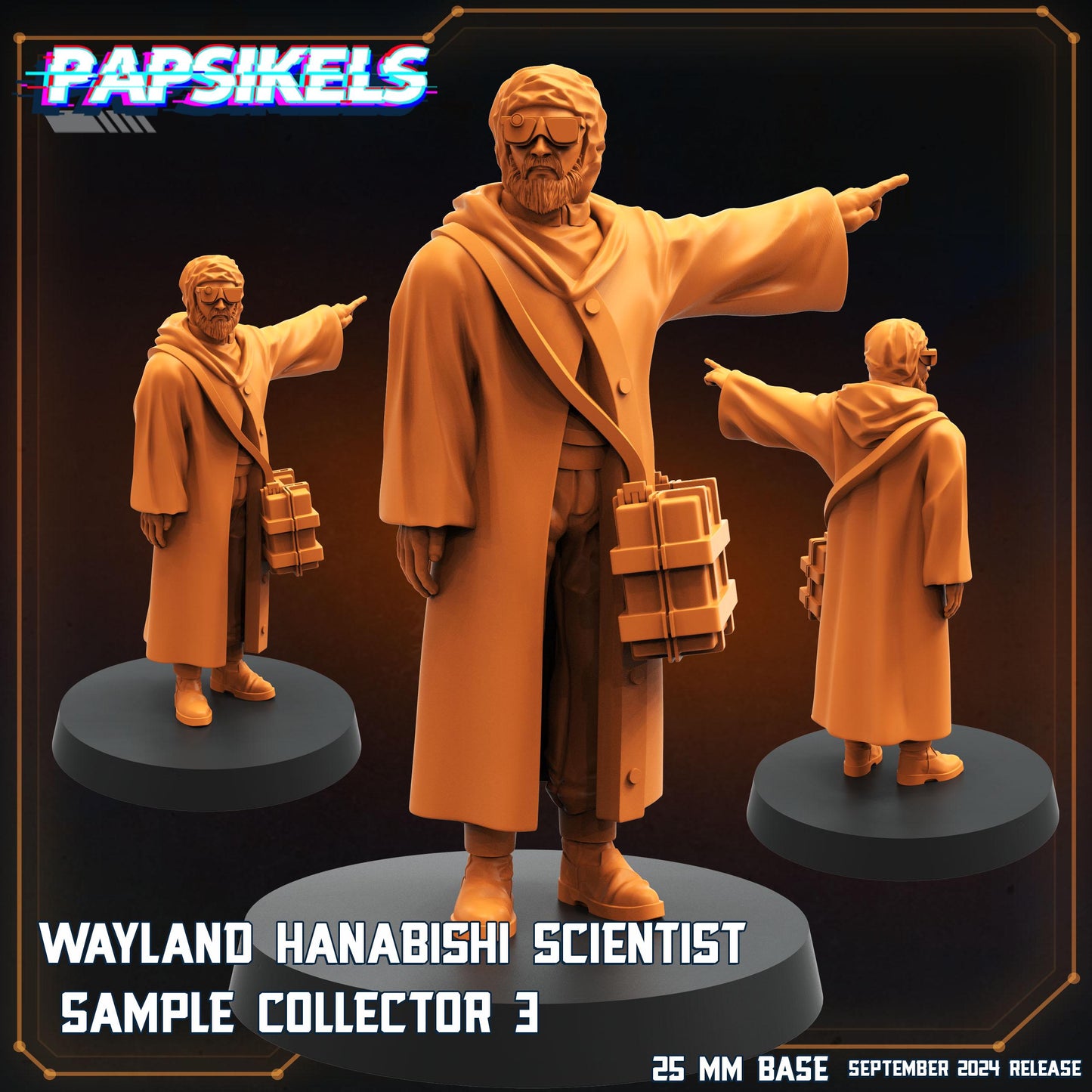 Sample Collectors 1-5 - 32mm Scale Alien Miniature | RPG | Sci fi | Cyberpunk | Role Playing | DnD | Papsikel