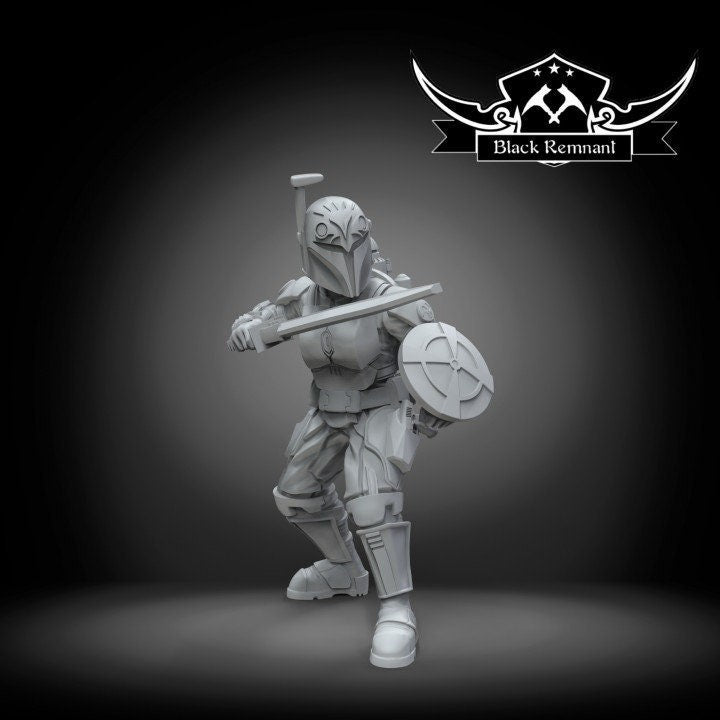 Crusader Princess With Helmet - 28mm - 40mm Scale | Star Wars Legion Mini