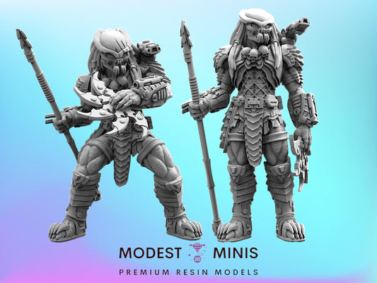 Celtic Skull Hunter - Resin 3D Print Alien Miniature | RPG | Sci fi | Cyberpunk | Role Playing | DnD | Papsikel