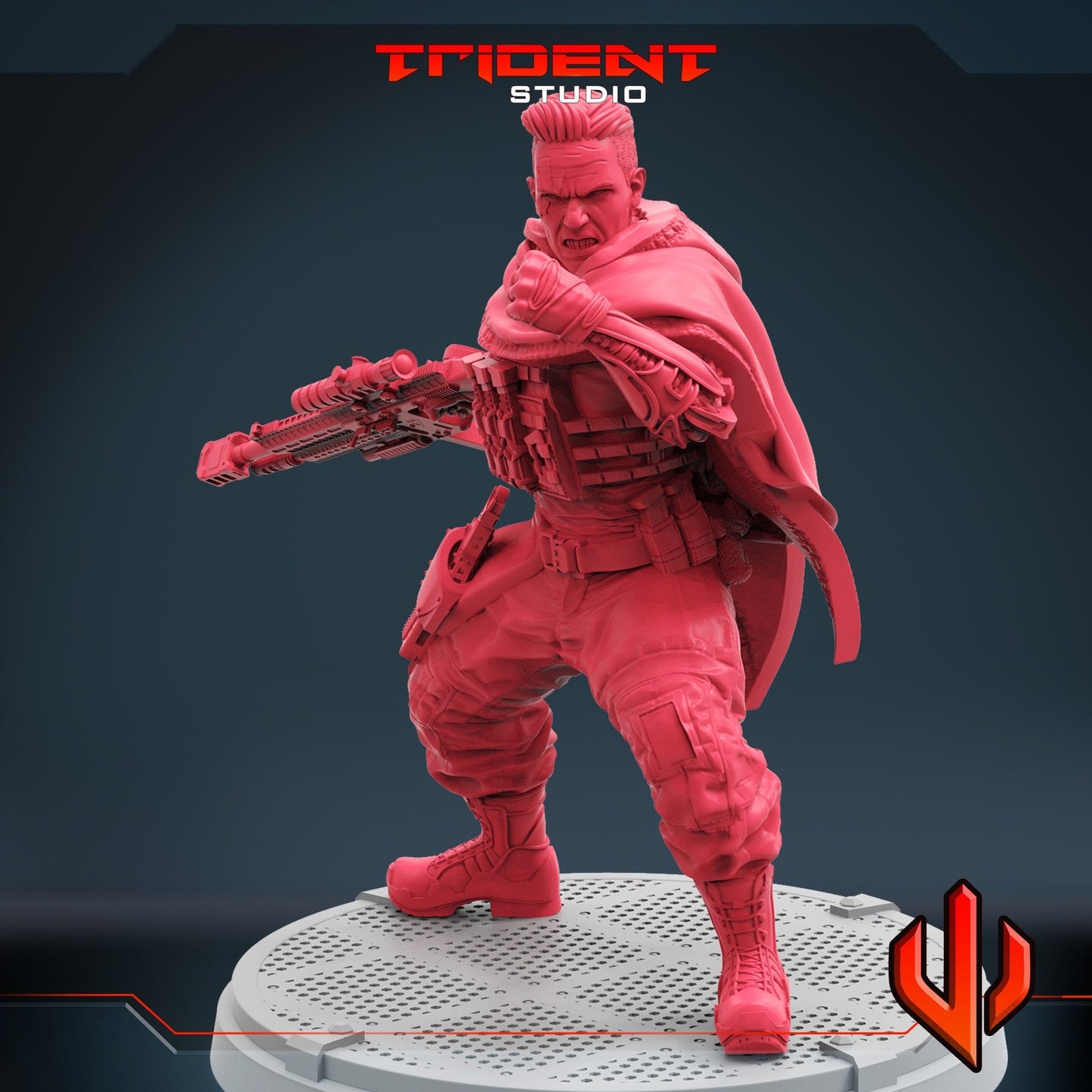 Mutant Time Traveler B Bishop- 40mm  Miniature | Crisis Protocol Proxy | Trident