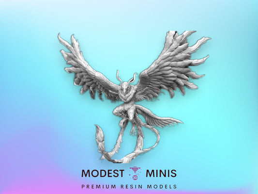 Phoenix 200mm Wingspan - 32mm Scale DnD Miniature | Dungeons and Dragons | JRPG Mini - RN Estudio