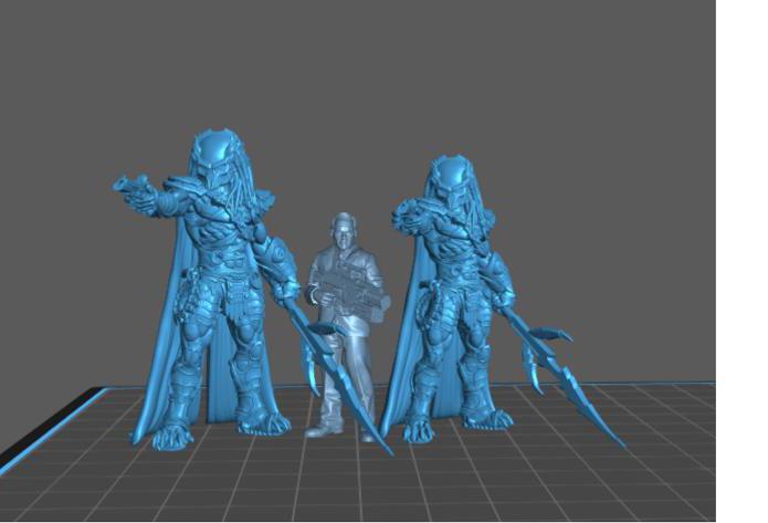 Elder Wulfen Skull Hunter - 32mm Scale Alien Miniature | RPG | Sci fi | Cyberpunk | Role Playing | DnD | Papsikel