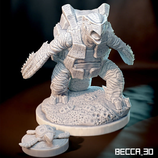 Carraco-Tortoise - Resin Kaiju Minis | Dungeons and Dragons Mini | Sci Fi | Fantasy Resin