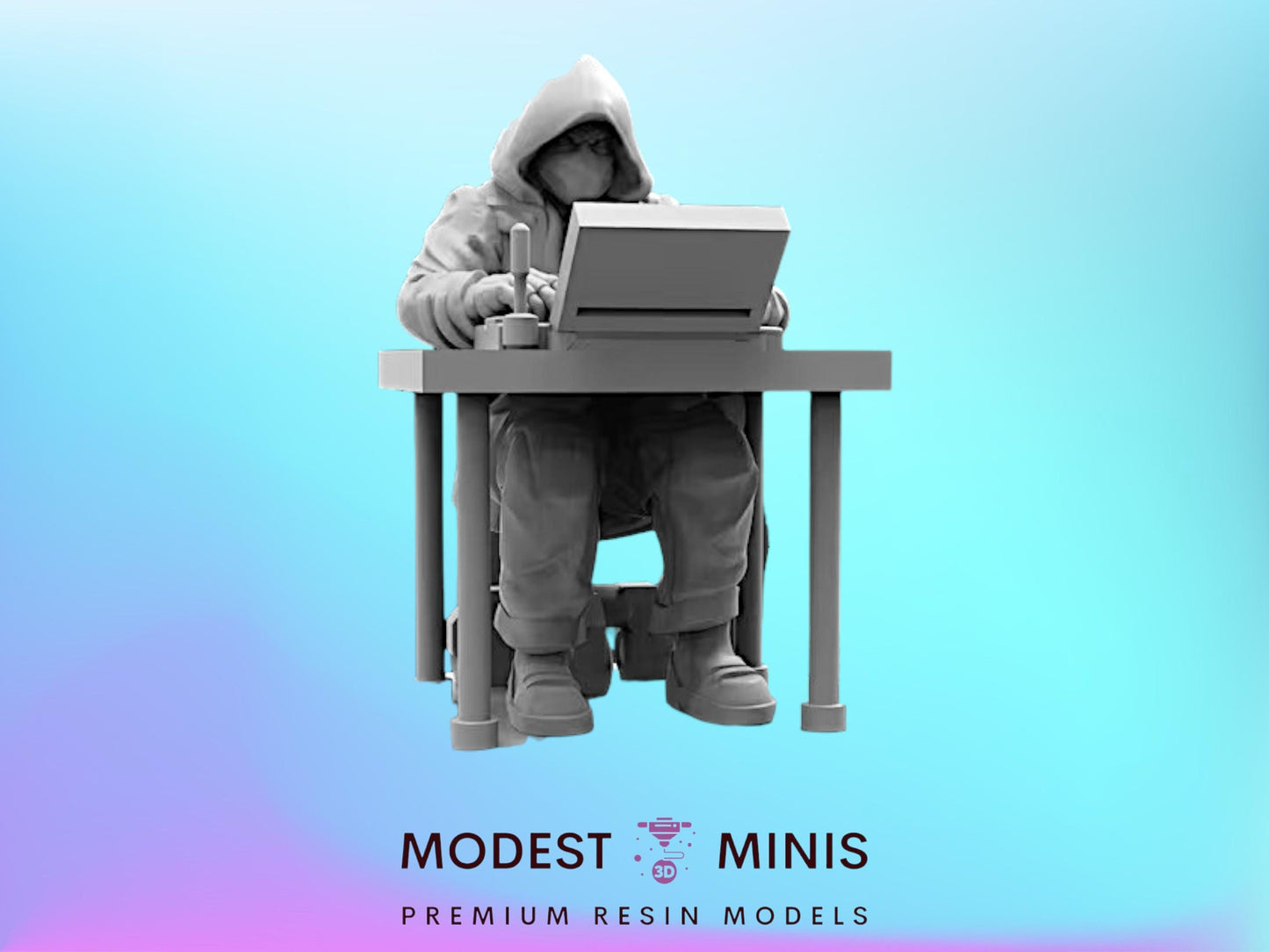 Human Cyber Thief Igor - 32mm Scale Cyberpunk Miniature  | Alien | Papsikels