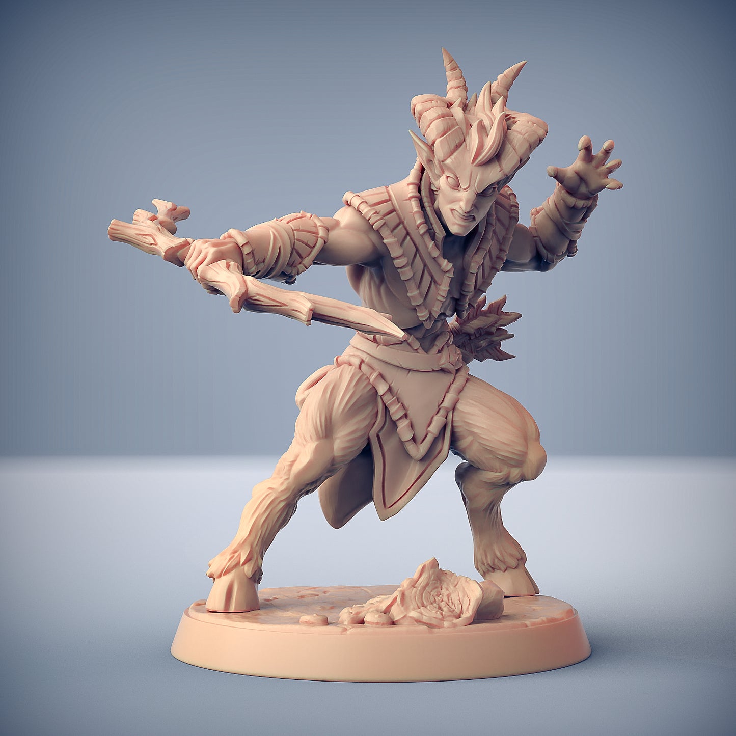 Woodkeeper Satyrs | 28mm - 75mm Scale Resin Minis | DnD | Artisan Guild Arverian Keepers