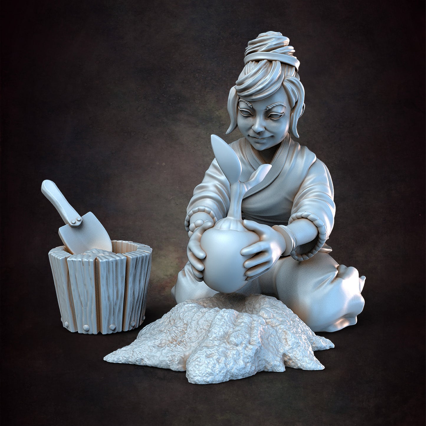 Halfling Girl 2 | 28mm - 75mm Scale | DnD Frostgrave Mini