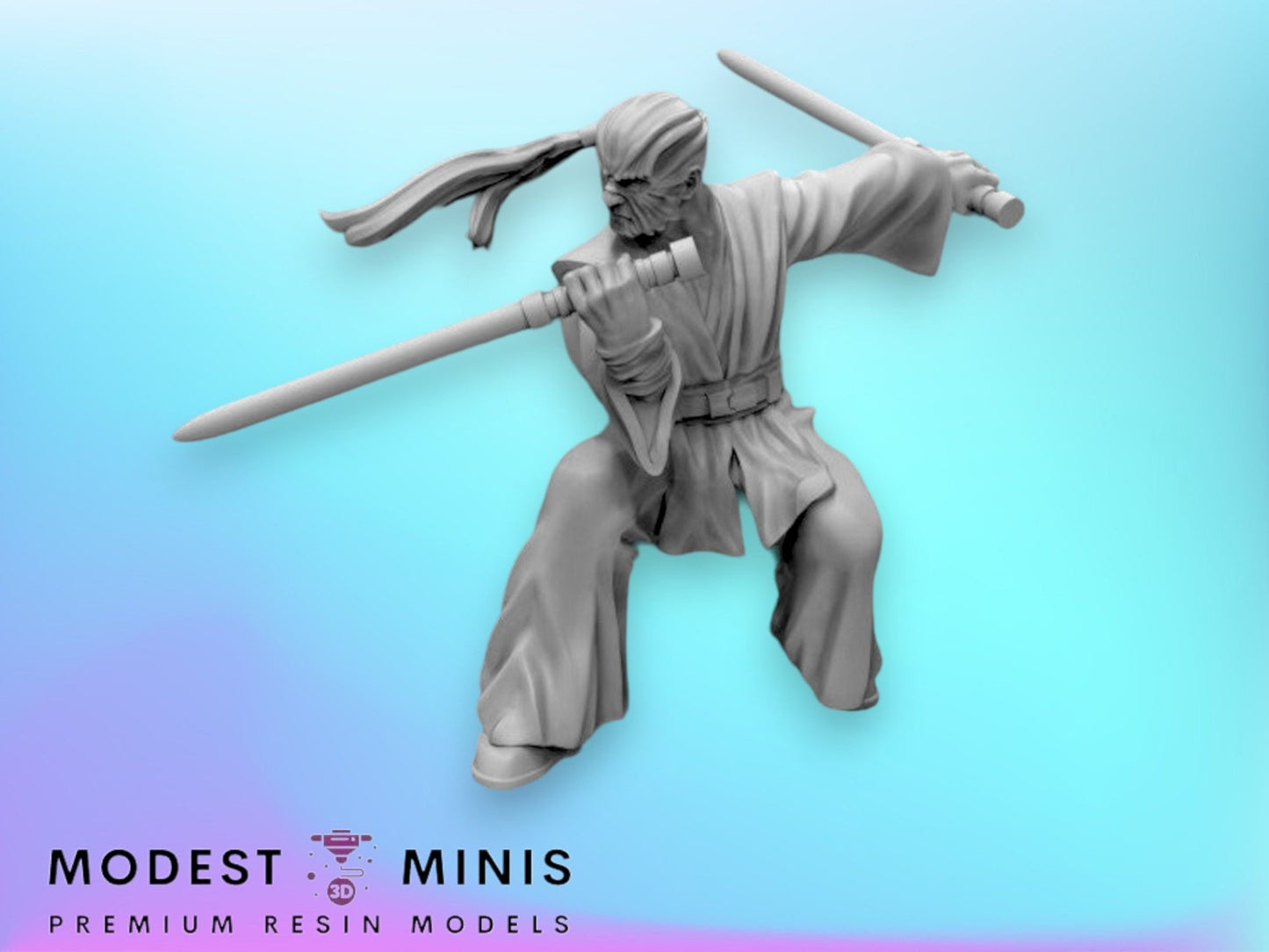 Dark Mystical Warrior - 28mm - 40mm Scale | Star Wars Legion Mini
