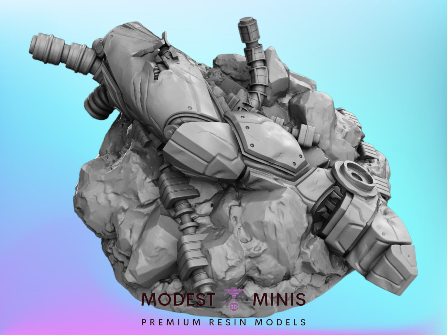Leg of Giant Killer Bot | 28mm - 40mm Scale | Survivor Terrain | Superhero Scatter | Sci Fi Terrain | C27 Protocol