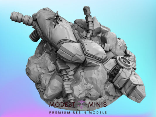 Leg of Giant Killer Bot | 28mm - 40mm Scale | Survivor Terrain | Superhero Scatter | Sci Fi Terrain | C27 Protocol