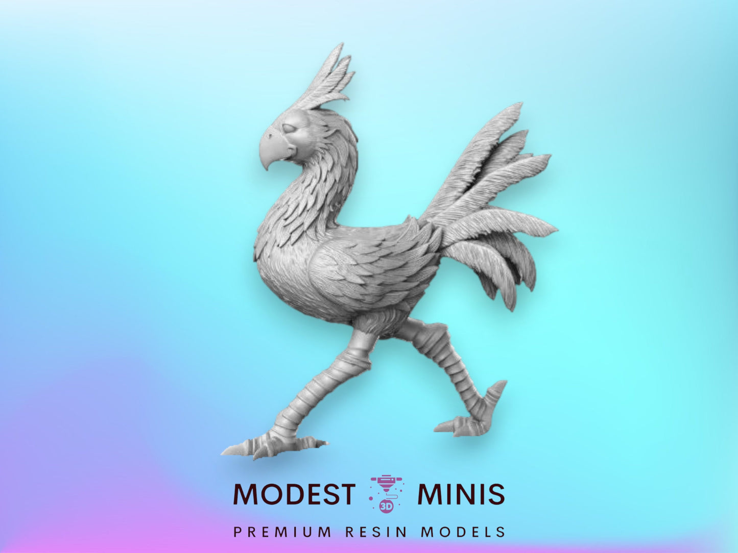 Choco Walking - 32mm Scale DnD Miniature | Dungeons and Dragons | JRPG Mini - RN Estudio