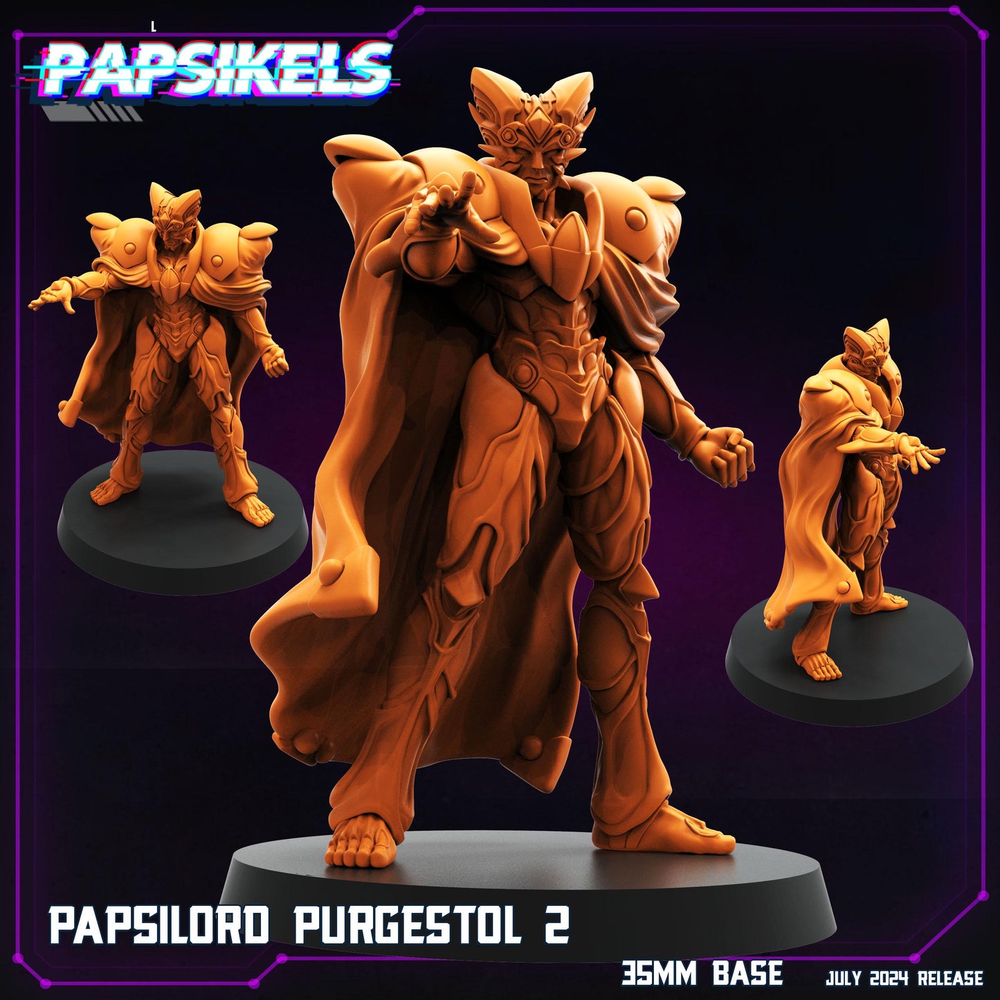 Papsilord Purgestol - Resin Cyberpunk Miniature  | Papsikels