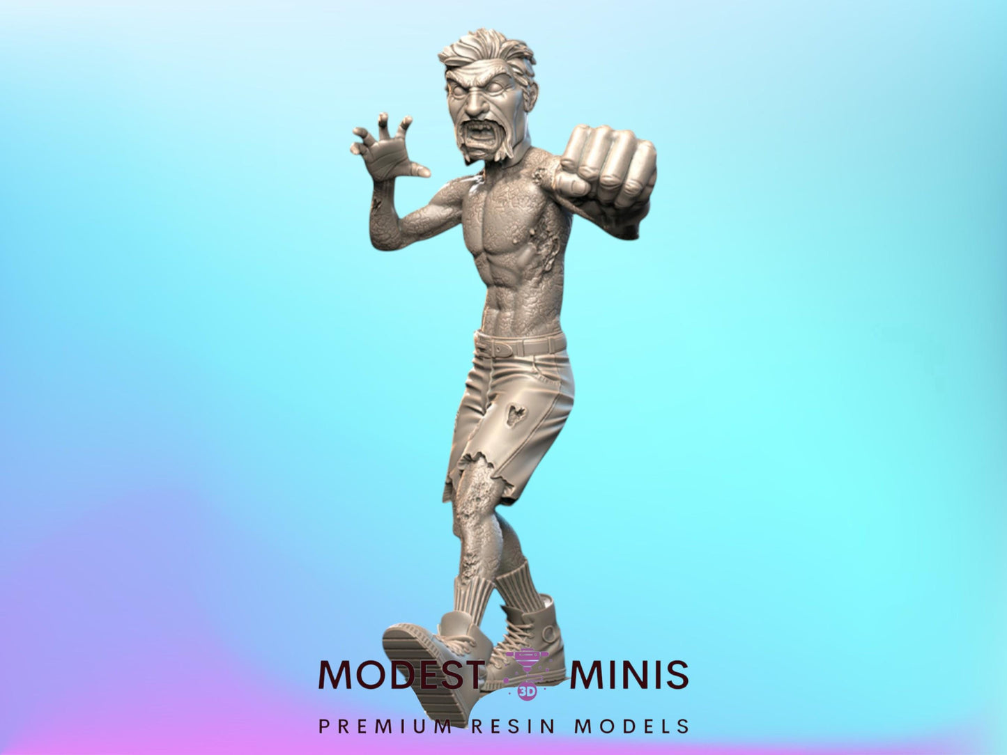 Incredible Sulk Survivor and Zombie - 28mm 30mm 32mm - Wasteland | Zombicide | Walking Dead | Zombie Con