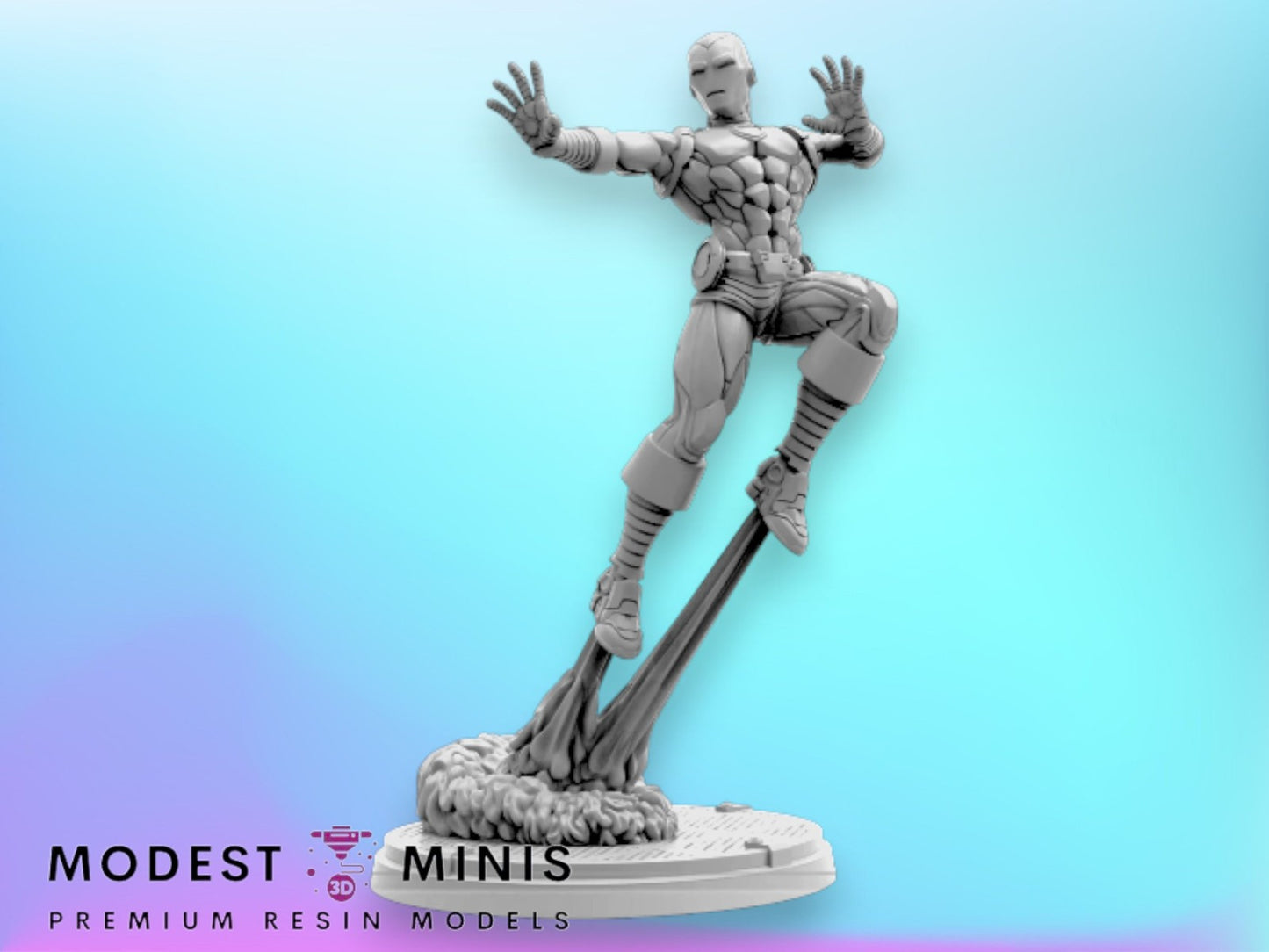 Metal Man A - 40mm  Miniature | Crisis Protocol Proxy | Trident