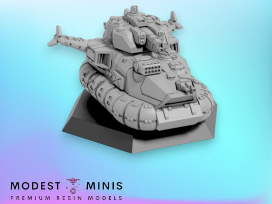 Drill Sun Heavy Hover Tank | 1:265 | 6mm Battletech Scale | Mecha | Sir Mortimer Bombito