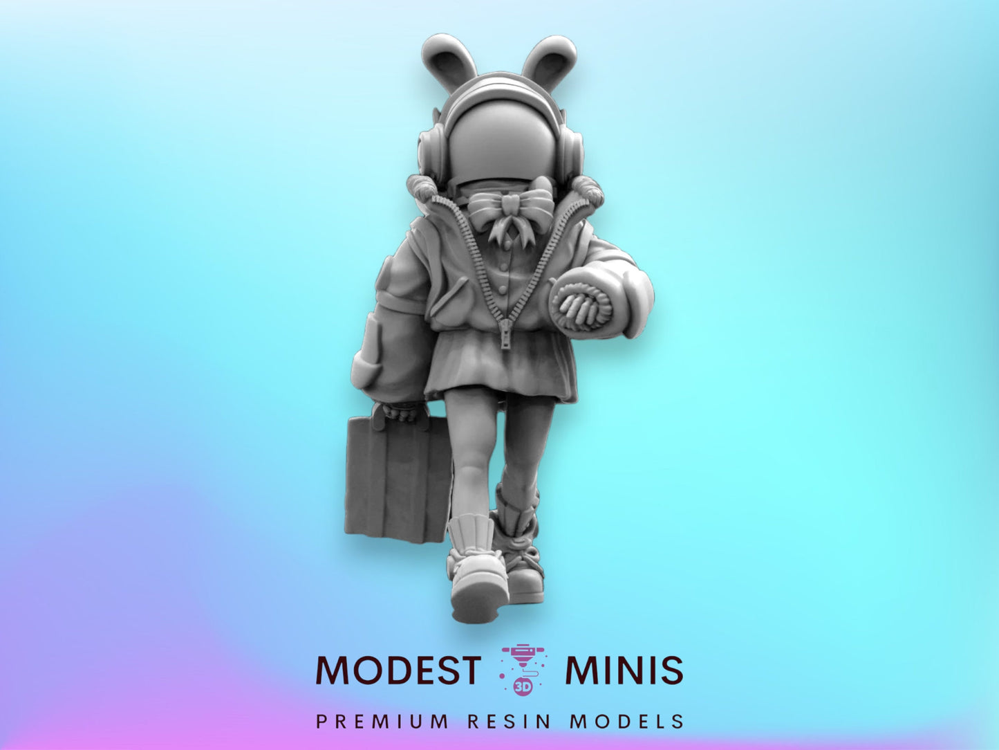 4pc Cyberpunk Delivery Team - 32mm Scale Alien Miniature  | Batang City | Papsikels