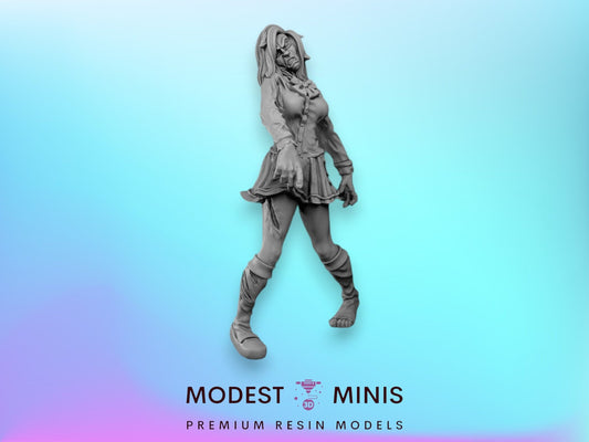 Zombie School girl | 28mm - 100mm Scale Resin Mini | Zombicide | Vaultz