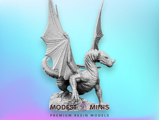 Young Green Dragon - 28mm 32mm Scale DnD Miniature | Dungeons and Dragons | RN Estudio JRPG