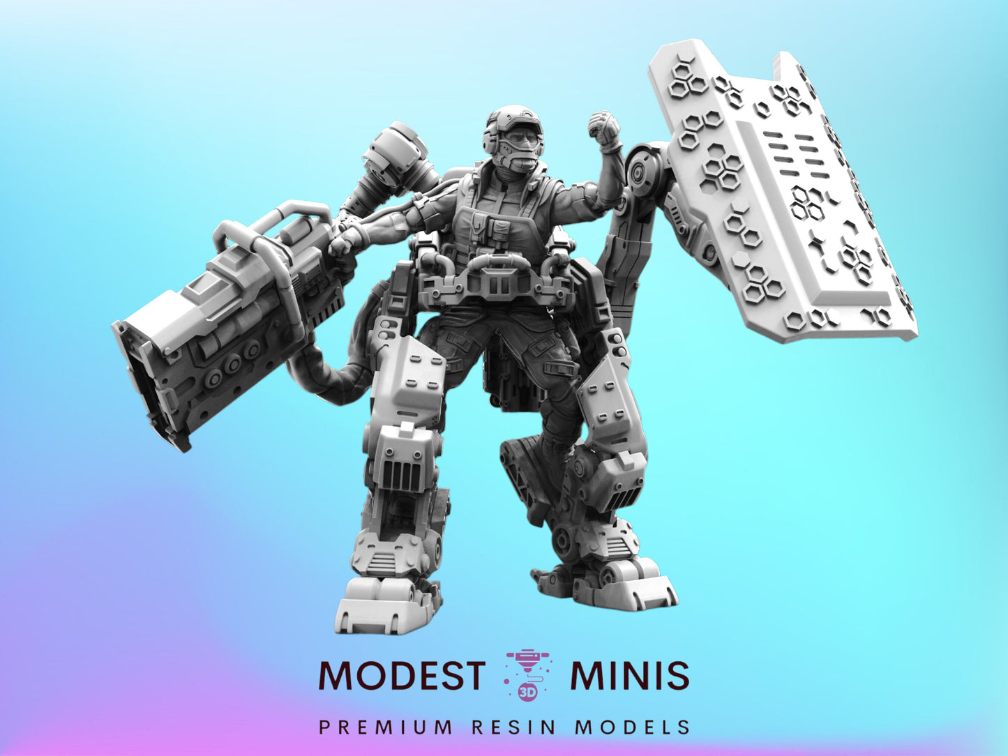 PMC Exoskeleton B - Cyberpunk Miniature  | Papsikels
