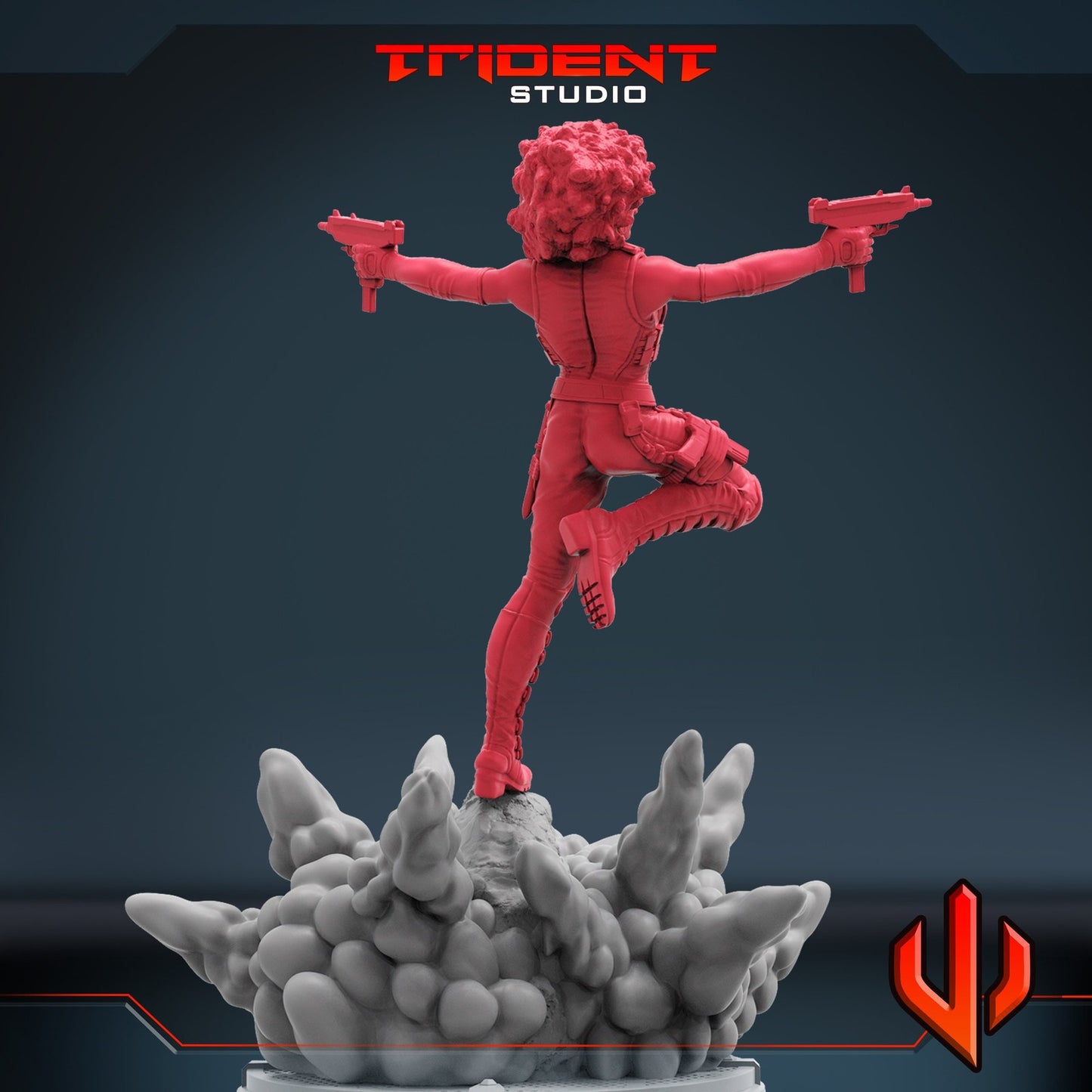 Lucky Lady A - 40mm  Miniature | Crisis Protocol Proxy | Trident