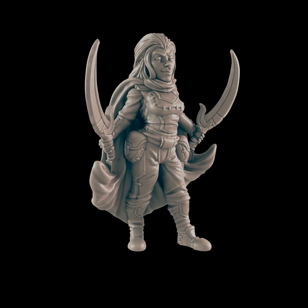 Fighter Heroes | 25mm - 100mm Scale | DnD | EC3D Fantasy Mini | Everyday Heroes