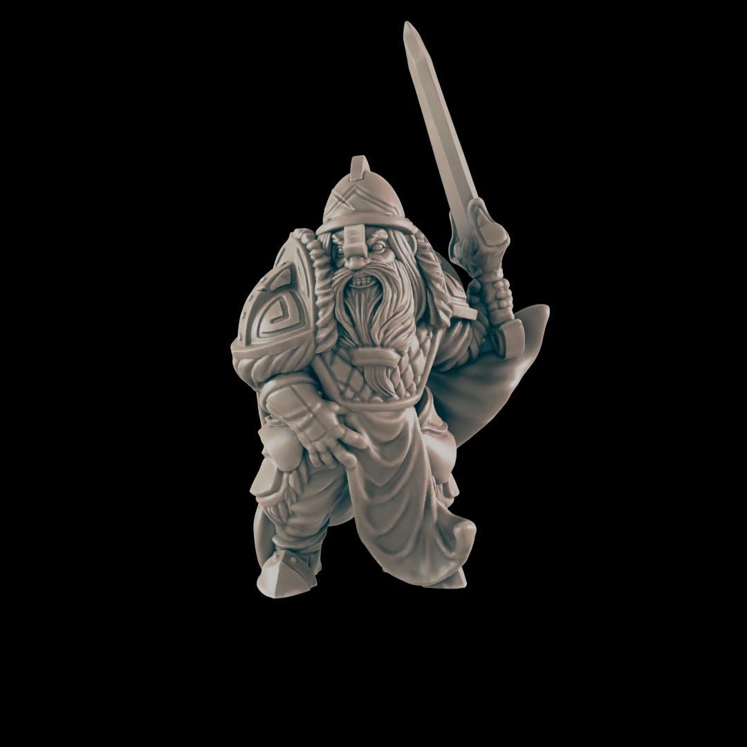Fighter Heroes | 25mm - 100mm Scale | DnD | EC3D Fantasy Mini | Everyday Heroes